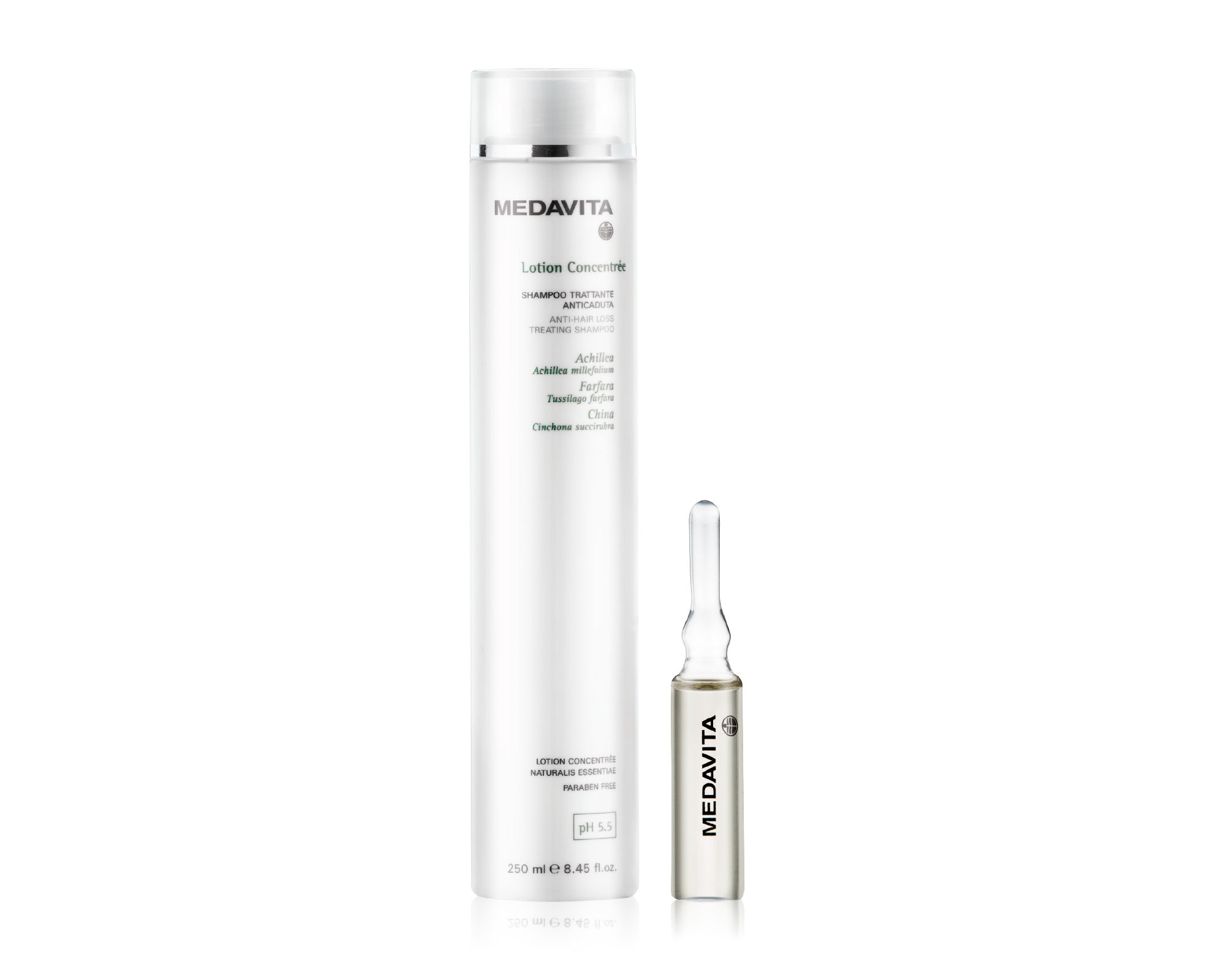 Kuracja Lotion Concentrée jest skierowana do osób, które borykają się z problemem wypadania włosów o naturze reaktywnej, czyli m.in.: wypadanie włosów sezonowe, wynikające z braków żywieniowych, na tle stresowym, pooperacyjne, w okresie karmienia piersią.